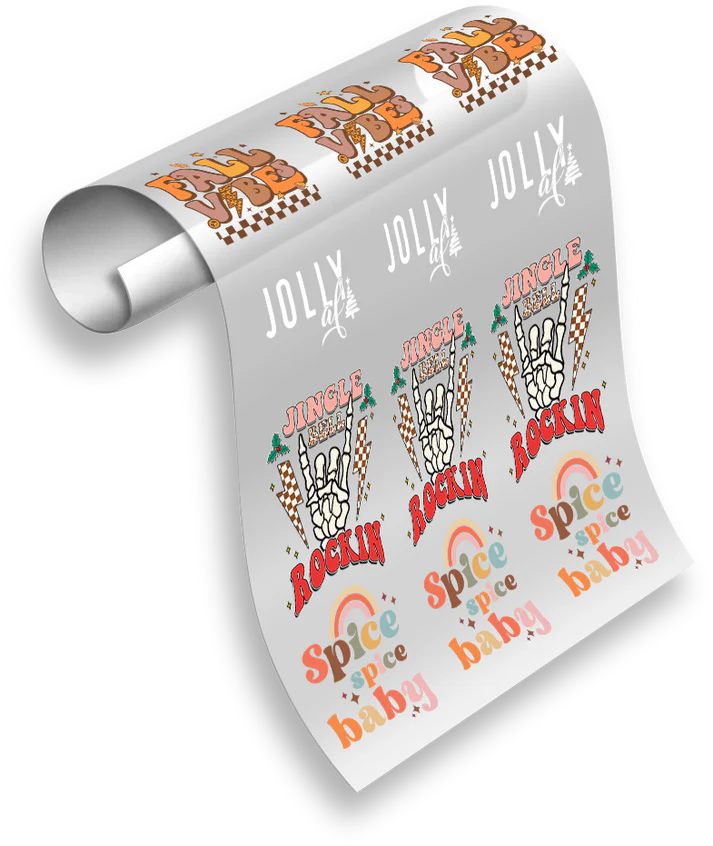 Build a DTF Gang Sheet - 266 degrees 10 seconds - Instant Peel - Repress 2-5 seconds
